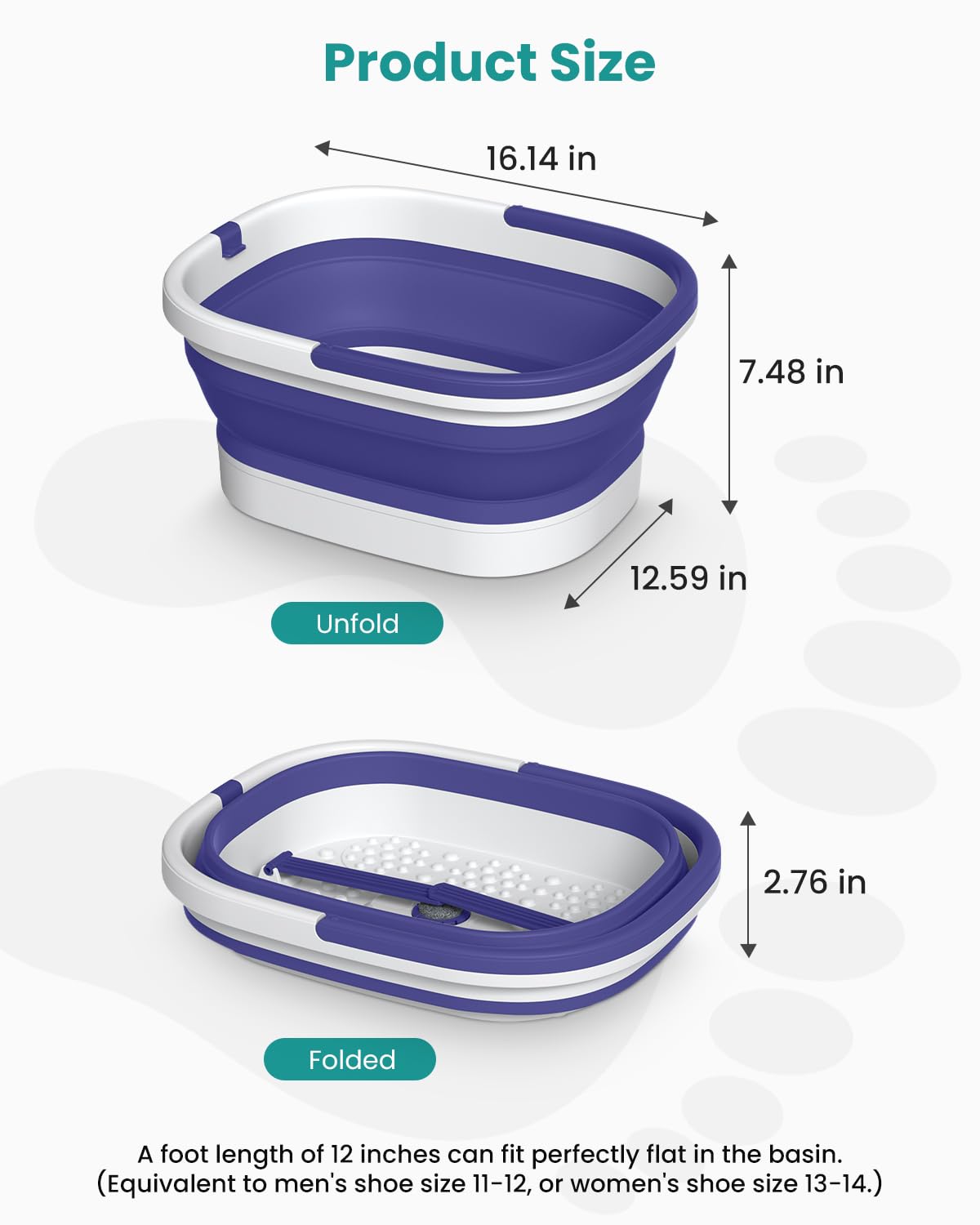 Bac à pieds Nekteck en situation de soins à domicile