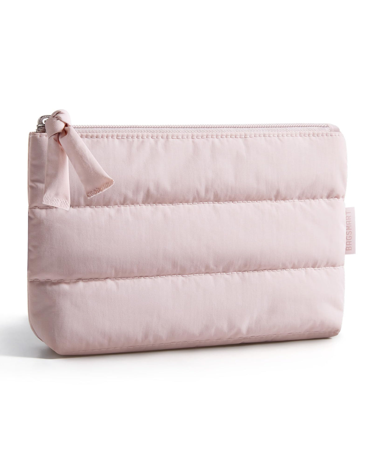 BAGSMART petite trousse de maquillage rose vue de face