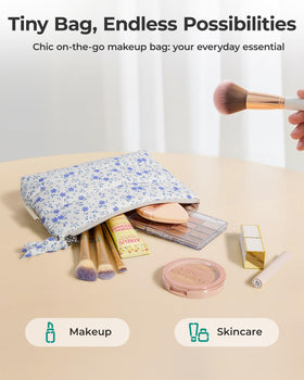BAGSMART Trousse Cosmétique ouverte montrant plusieurs produits de beauté