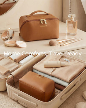 BAGSMART trousse de maquillage dans une valise de voyage