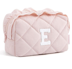 BAGSMART Trousse de Maquillage Élégante E-Pink vue avant