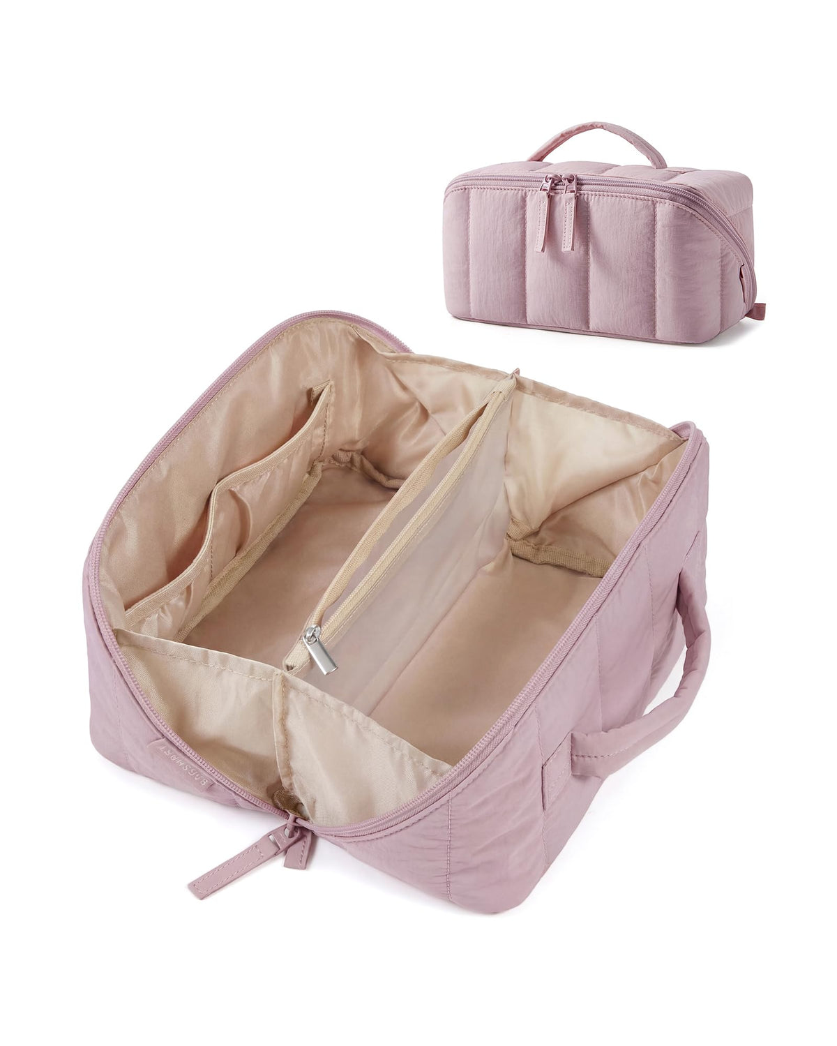 BAGSMART trousse de maquillage violette vue de face