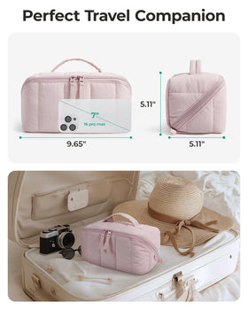 BAGSMART trousse de maquillage vue de dos avec design élégant