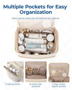 BAGSMART Trousse de Toilettage Voyage fermée vue de dessus