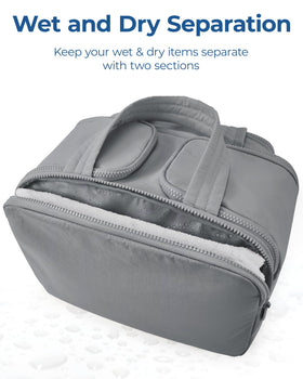 BAGSMART trousse de toilette avec articles de soin organisés à l'intérieur