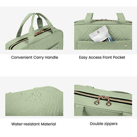 BAGSMART trousse de toilette avec articles de toilette à l'intérieur