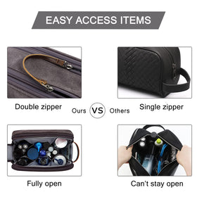BAGSMART trousse de toilette avec poches zippées et élastiques