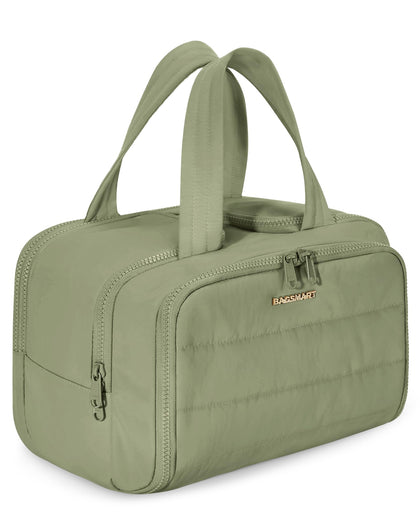 BAGSMART Trousse de Toilette de Voyage Verte vue de face