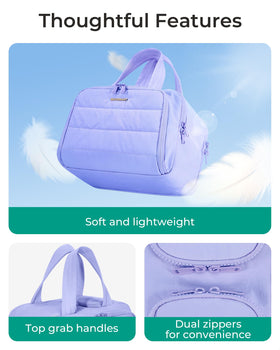 BAGSMART trousse de toilette fermée avec fermeture éclair