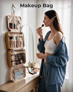 BAGSMART trousse de toilette fermée avec fermeture éclair