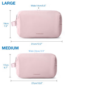 BAGSMART Trousse de Toilette Homme avec zip ouvert, intérieur spacieux