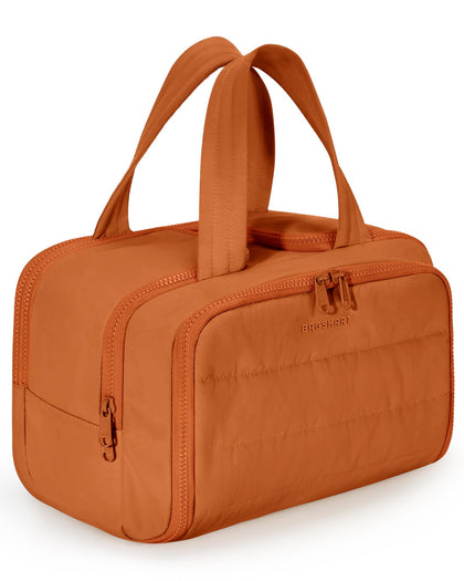 BAGSMART trousse de toilette puffer marron vue de face