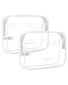 BAGSMART trousse de toilette transparente vue avant
