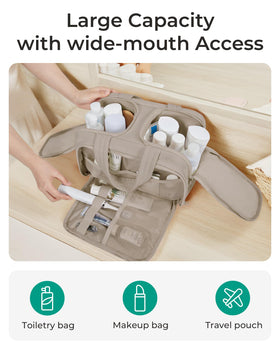 BAGSMART Trousse de Toilette Voyage avec produits de beauté à l'intérieur