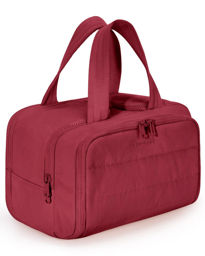 BAGSMART trousse de toilette voyage couleur Vintage Berry vue de face