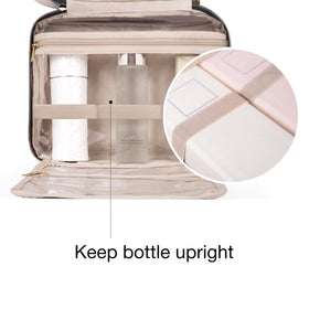 BAGSMART trousse de toilette vue arrière avec fermeture éclair