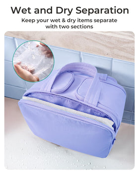 BAGSMART trousse de toilette vue de côté avec design léger