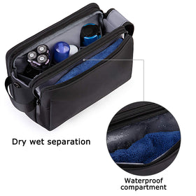 BAGSMART trousse de toilette vue de dos avec poches zippées