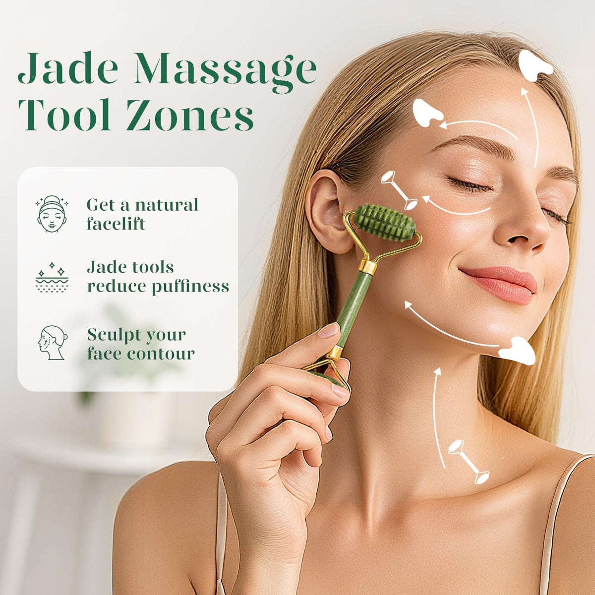 BAIMEI Gua Sha outil avec bords lisses et ergonomiques
