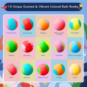 Bain coloré avec une bombe de bain BloomFizzy en dissolution