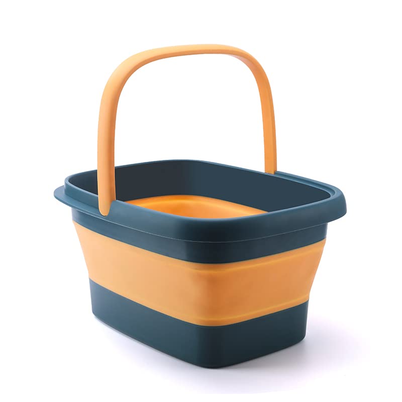 Bain de pied pliable AllSett Health avec points d'acupression visibles