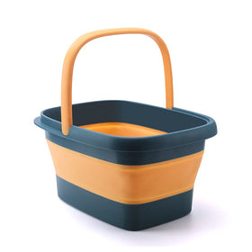 Bain de pied pliable AllSett Health avec points d'acupression visibles