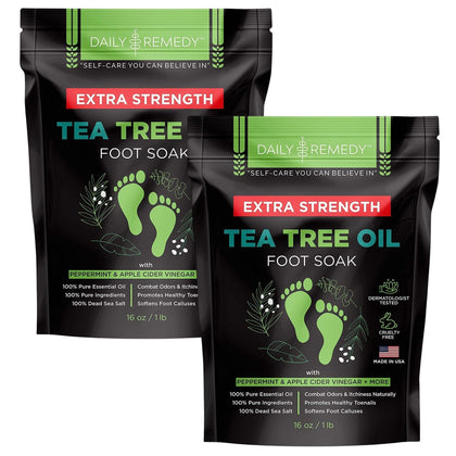 Bain de pieds DAILY REMEDY avec huile d'arbre à thé, vue de face