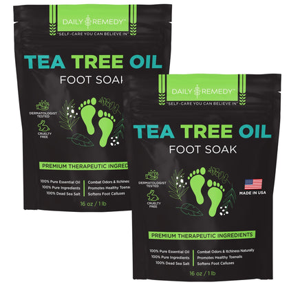 Bain de Pieds Huile d'Arbre à Thé DAILY REMEDY paquet avant
