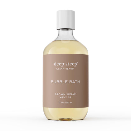 Bain moussant Deep Steep 500ml, parfum vanille sucre brun, vue avant