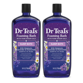 Bain moussant Dr Teal's 34 fl oz vue avant avec étiquette