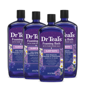 Bain moussant Dr Teal's 34 fl oz vue avant avec étiquette