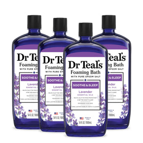 Bain moussant Dr Teal's à la lavande, vue de face
