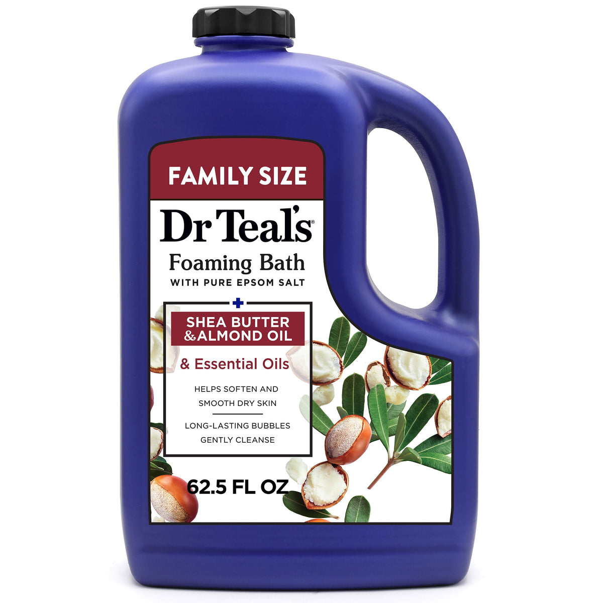Bain moussant Dr Teal's au sel d'Epsom 1850 g vue avant