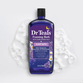 Bain moussant Dr Teal's avec flacon et bulles