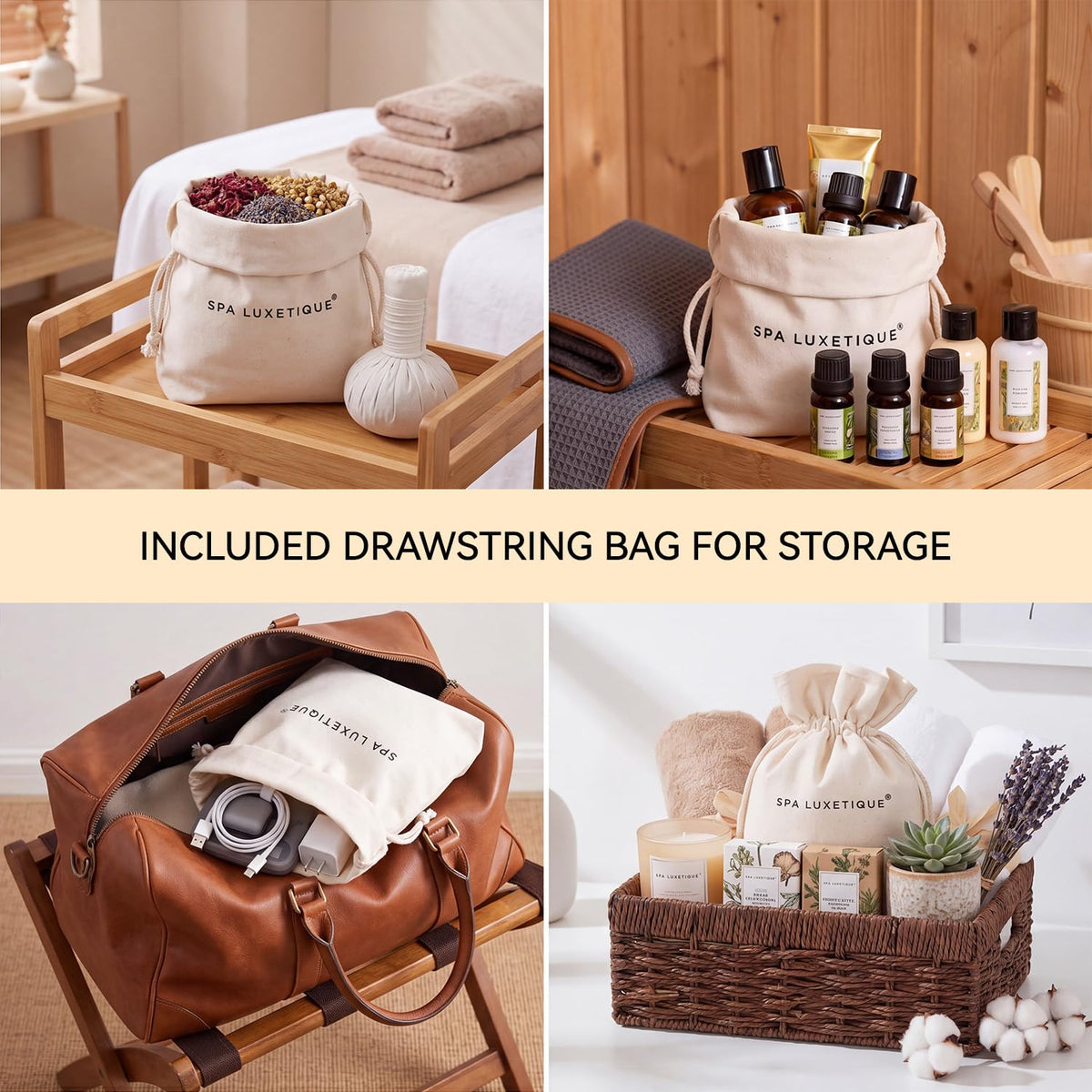 Bain moussant du coffret de spa luxetique