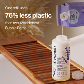 Bain moussant The Honest Company en carton recyclable