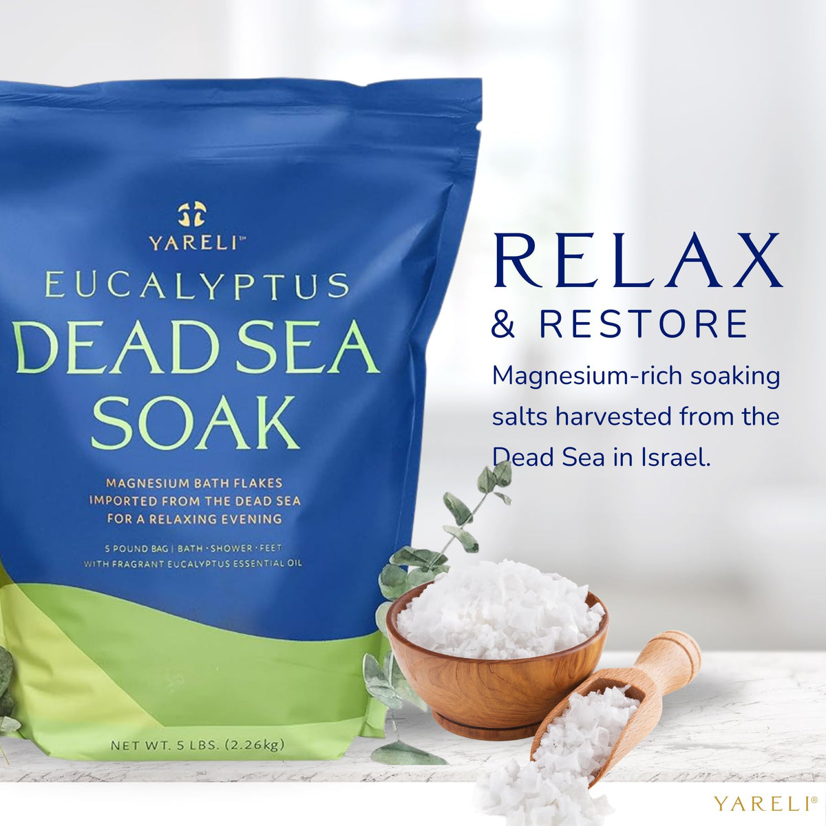 Bain relaxant avec flocons de magnésium YARELI