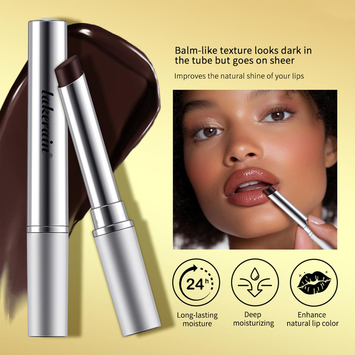 BAISEN DIARY Baume à Lèvres Tanné 3PCS couleur nude