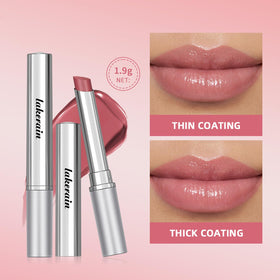 BAISEN DIARY Baume à Lèvres Tinted Lip Balm Rose application sur lèvres