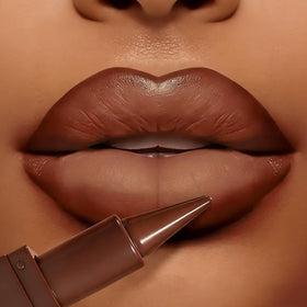 BAISEN DIARY Crayon à Lèvres 2-en-1 Ombre Gradient 05 Dark Cocoa avec embout conique