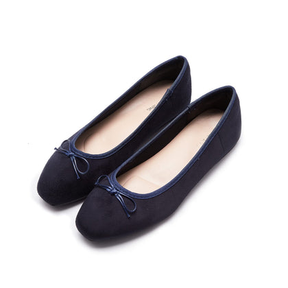 Ballet Flats AFEETSING Femme Bleu Navy vue avant