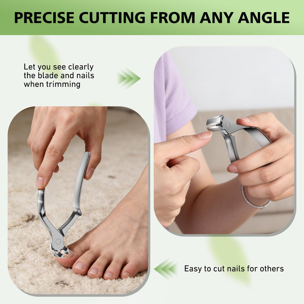 Baluca coupe-ongles ergonomique avec système de collecte des ongles