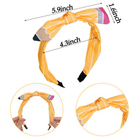 Bandeau avec nœud crayon, couleur classique