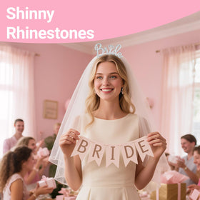 Bandeau de mariée Papoopy avec accessoires de fête