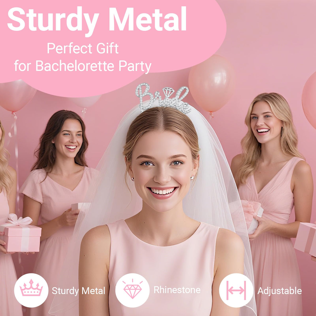 Bandeau de mariée Papoopy porté lors d'une fête