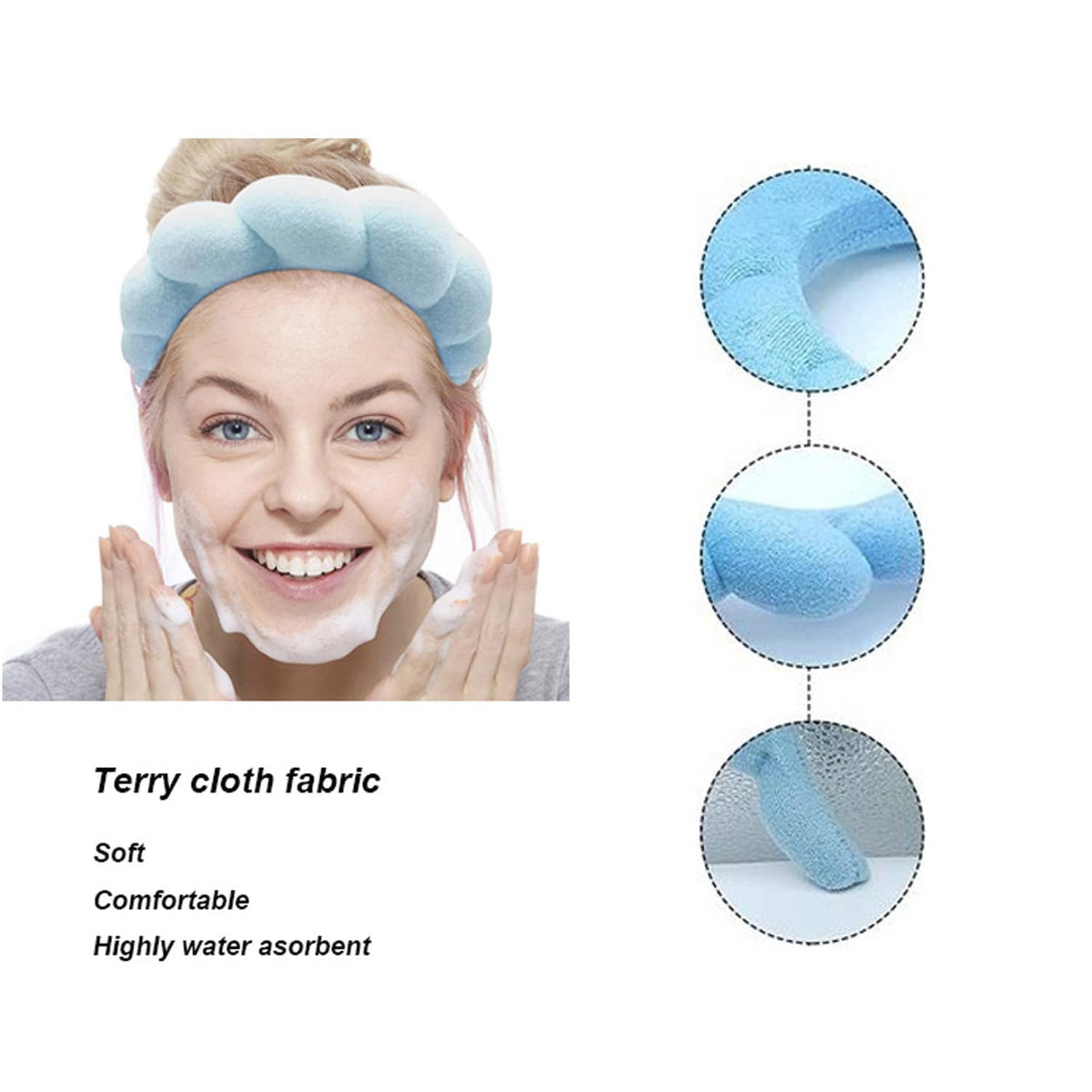 Bandeau de spa TYSSELY sur une table de beauté avec des produits cosmétiques