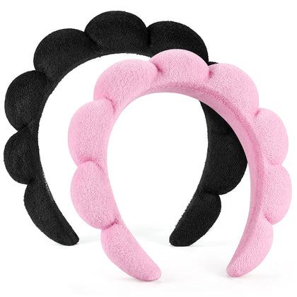 Bandeau de spa Ztomine noir en éponge vue avant