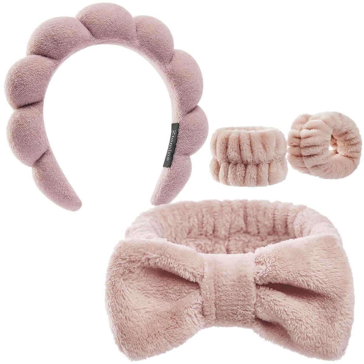 Bandeau en bulles Ztomine sur un fond blanc