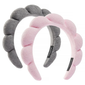 Bandeau en éponge Ztomine rose vue avant avec design ondulé