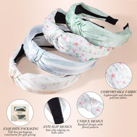 Bandeau floral noué obeoby porté avec cheveux lâchés